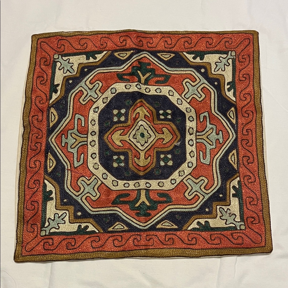 Colorful Oriented Handmade Pillow Cover.